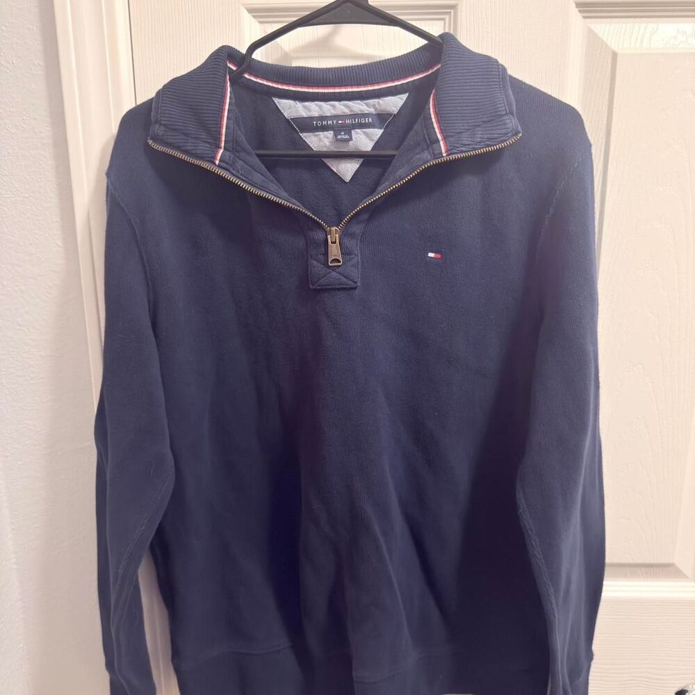 (2018-2022) Tommy Hilfiger Essential Quarter-Zip - Navy - M